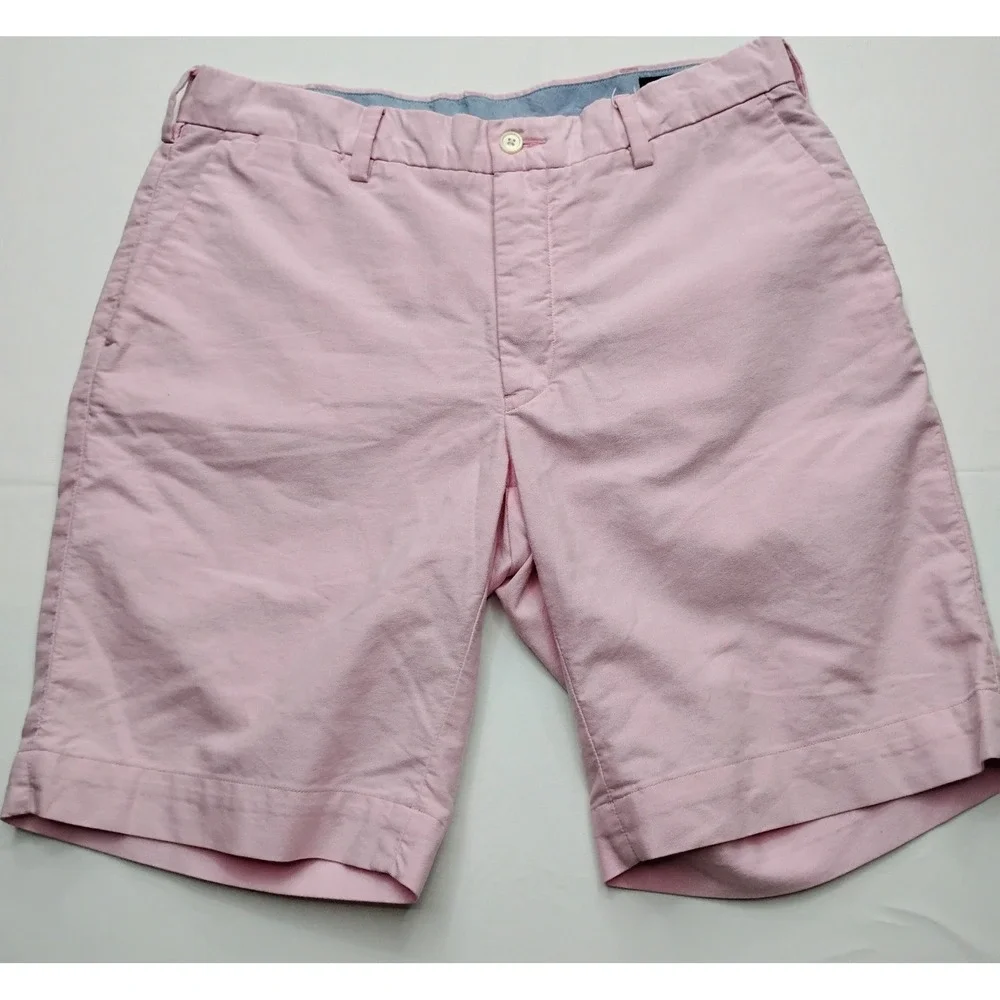 Polo Ralph Lauren Pink Oxford Chino Shorts Size Mens 32 inseam 10in